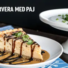 En bit paj med en härlig kall sås, perfekt som tillbehör till din turkiska yoghurt.