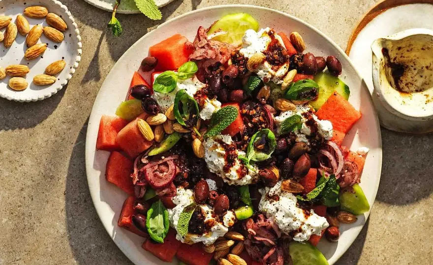 Vattenmelonsallad - Så lyckas du med smak och fräschör