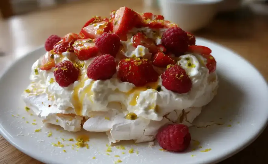 Pavlova recept - Baka perfekt maräng med spröd yta & mjuk mitt